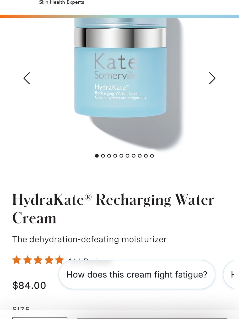 Kate Somerville Light Blue Hydrating Water Cream